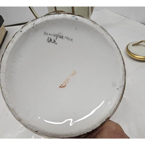 Very Rare Czechoslovakia-germany Teapot, Cream, Sugar Must See - Picture 10 of 16